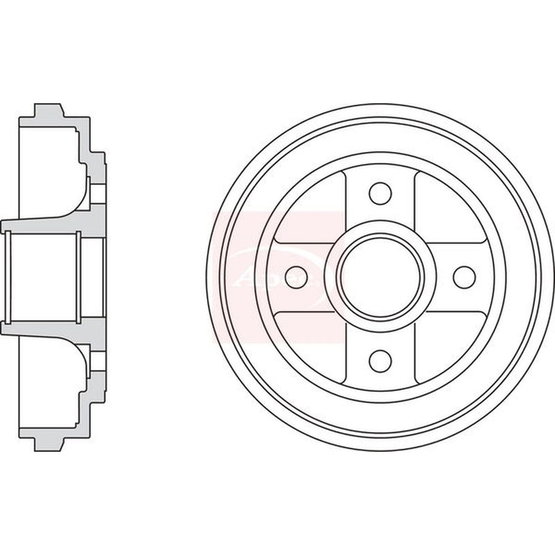 Apec Brake Drum Assembly Rear DRM9970