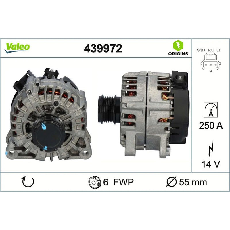 Valeo Car Alternator 12V 439972