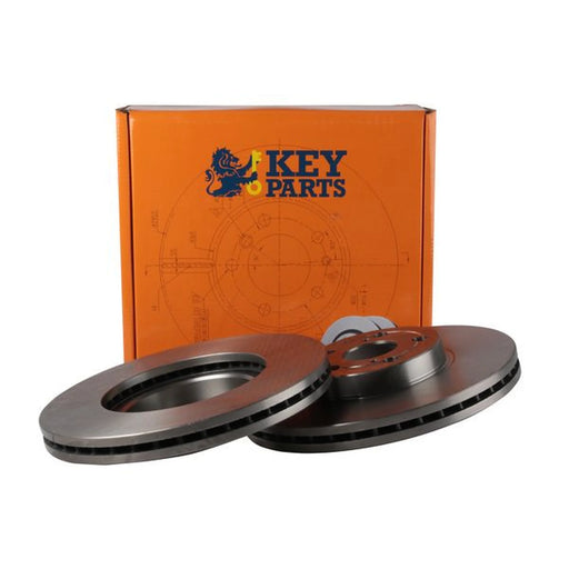 Key Parts 2 x Vented Front Brake Discs KBD4458