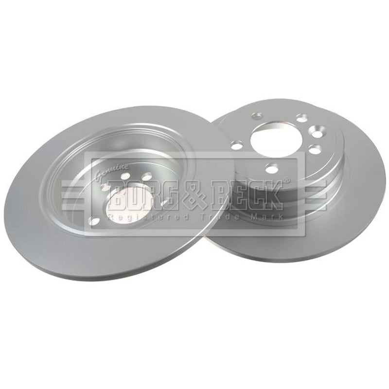 Borg & Beck 2 x Solid Rear Brake Discs BBD4228