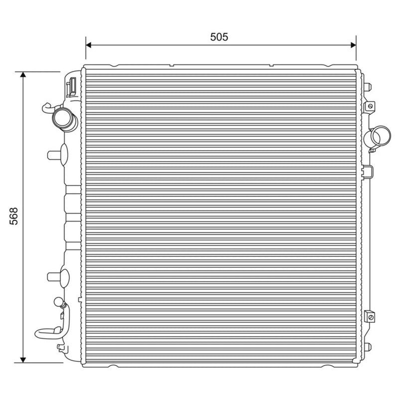 Valeo Engine Radiator 701635