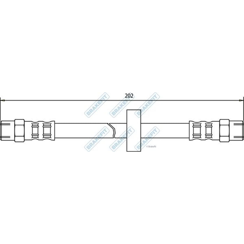 Apec Brake Hydraulic Hose Line Rear BHO4018