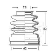 Borg & Beck Drive Shaft Bellow Kit Front Left BCB2771