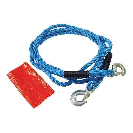 Faithfull Tow Rope 4m Metal Hooks 2 Tonne - FAIAUTR2TON