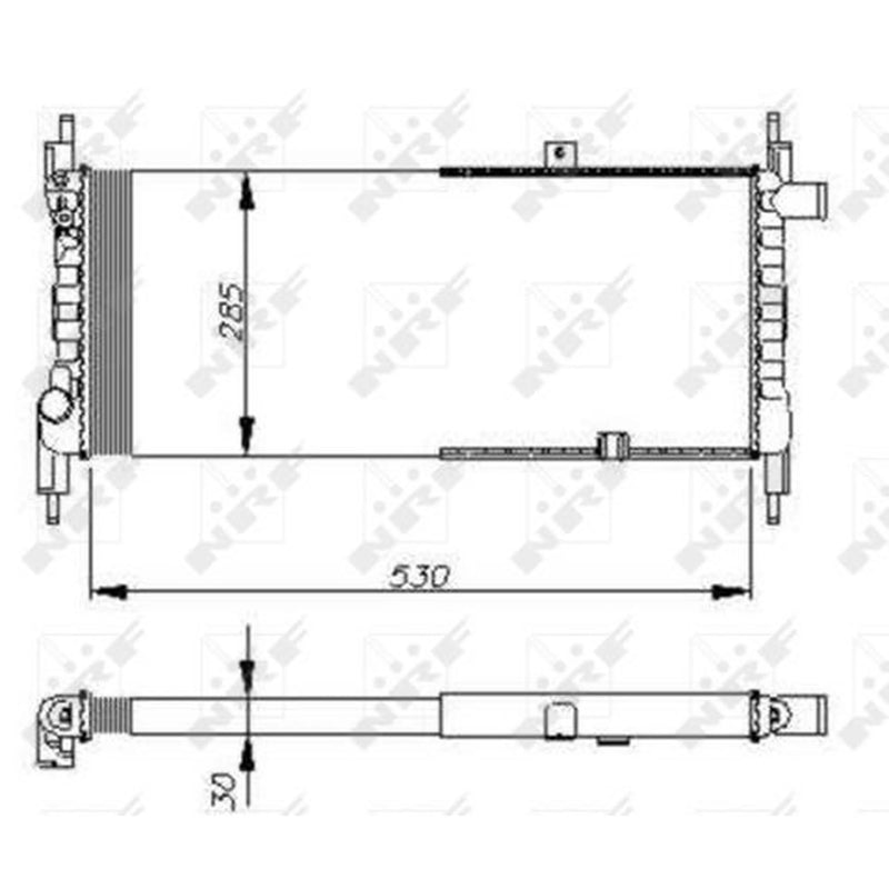 NRF Engine Radiator 58711