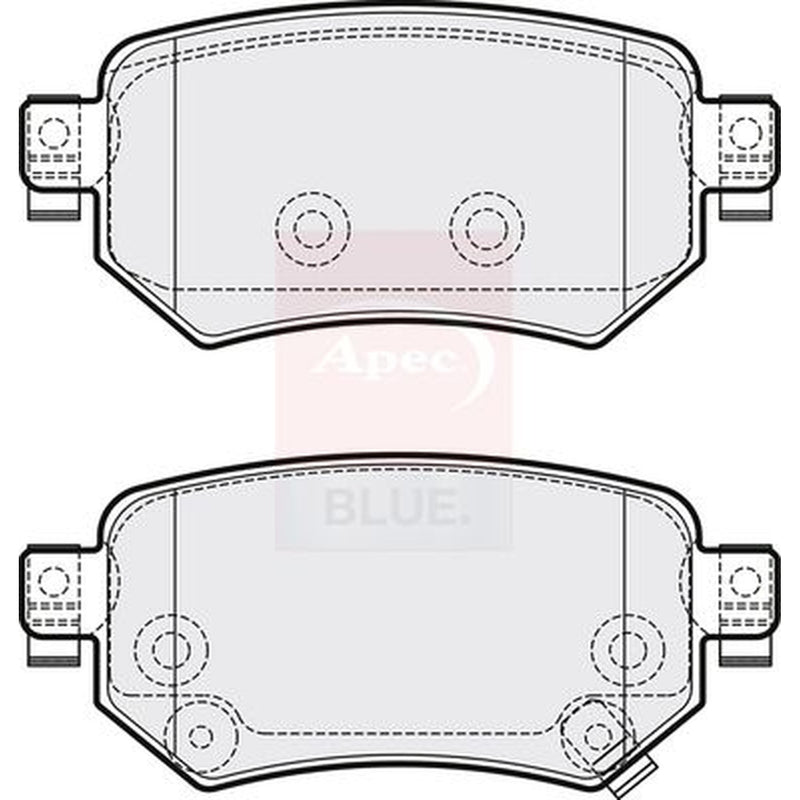 Apec Rear Brake Pad Set PD3782