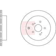 Apec 2 x Vented Rear Brake Discs DSK2852