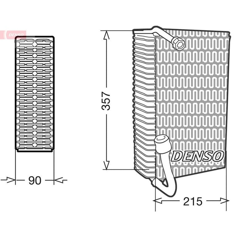 Denso Air Conditioning Evaporator DEV02006