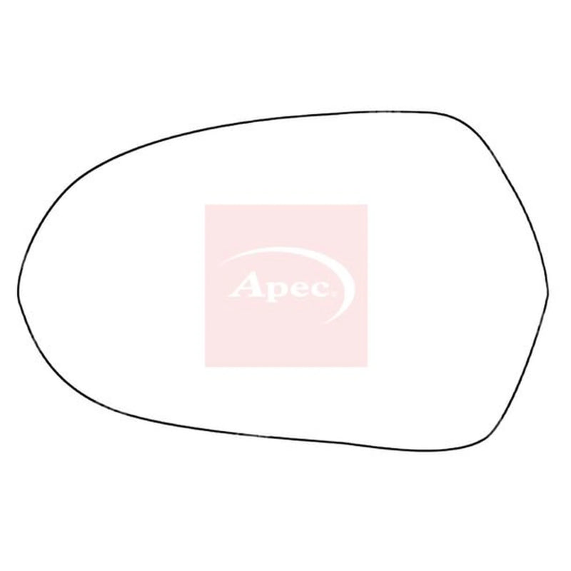 Apec Exterior Wing Mirror Glass Left AMS2083
