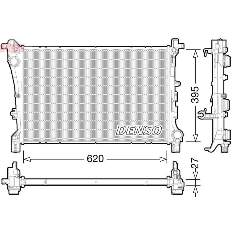 Denso Engine Radiator DRM09167
