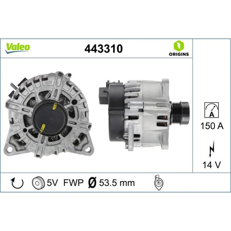 Valeo Car Alternator 12V 443310