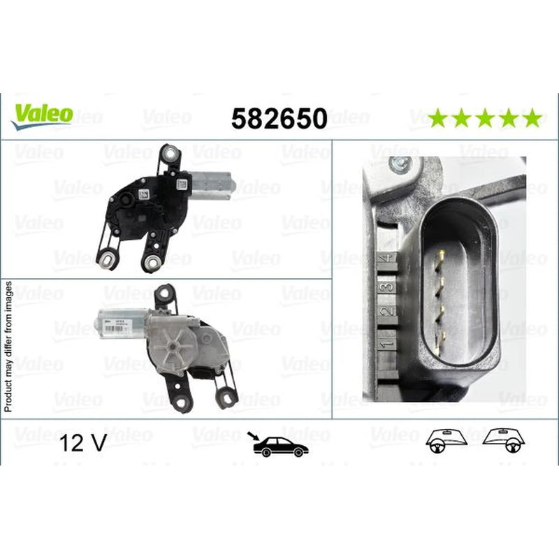 Valeo Front/Rear Wiper Motor Rear 582650