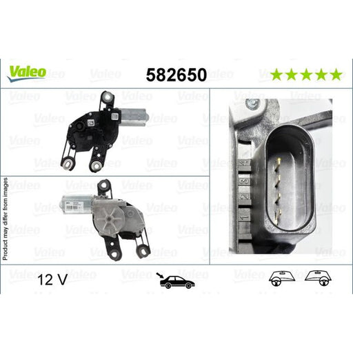 Valeo Front/Rear Wiper Motor Rear 582650