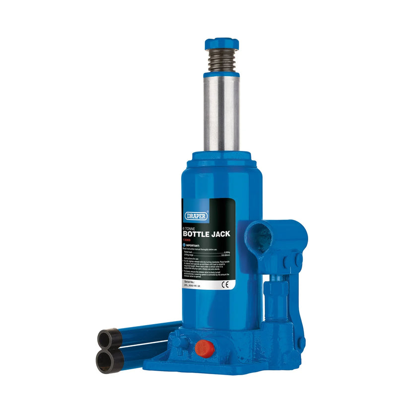 Draper Hydraulic Bottle Jack - Multiple Size Options Available