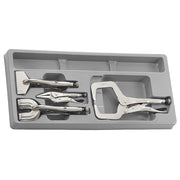 Teng Tools Power Grip Plier Set TT4 4 Pieces