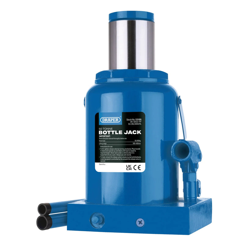 Draper Hydraulic Bottle Jack - Various Capacities Available