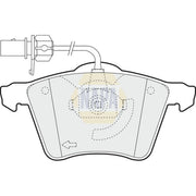 NAPA Front Brake Pad Set NBP1733