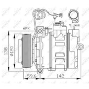 NRF Air Conditioning Compressor 32377