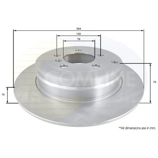 Comline Rear Brake Discs ADC1332
