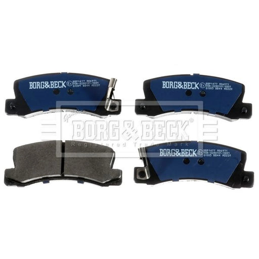 Borg & Beck 4 x Rear Brake Pad Set BBP1477