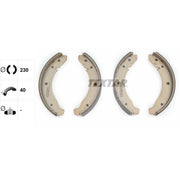 Textar 4 x Brake Shoe Set Axle Kit 91007800