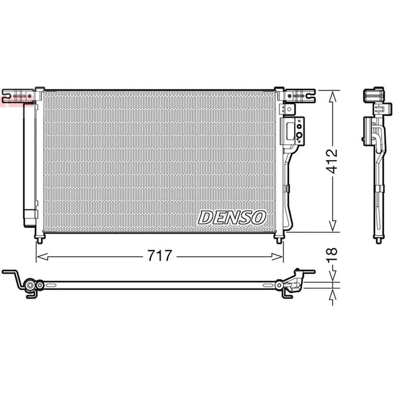 Denso Air Conditioning Condenser DCN41008