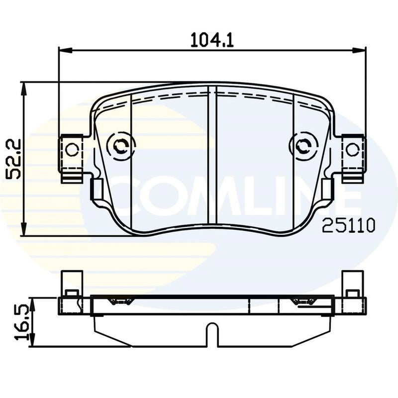 Comline 4 x Rear Brake Pad Set CBP02220