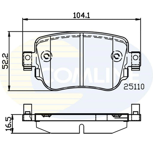 Comline 4 x Rear Brake Pad Set CBP02220