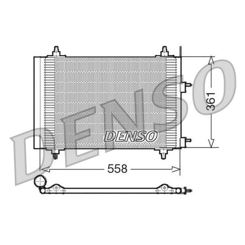 Denso Air Conditioning Condenser DCN21015