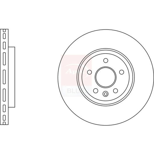 Apec 2 x Vented Front Brake Discs SDK6837