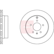 Apec 2 x Vented Rear Brake Discs DSK2661