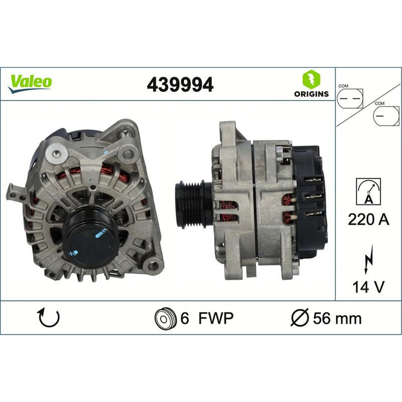 Valeo Car Alternator 12V 439994