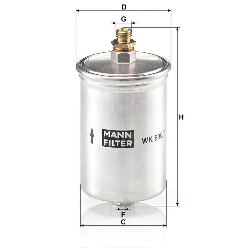 MANN-FILTER Fuel Filter Element WK 830/3