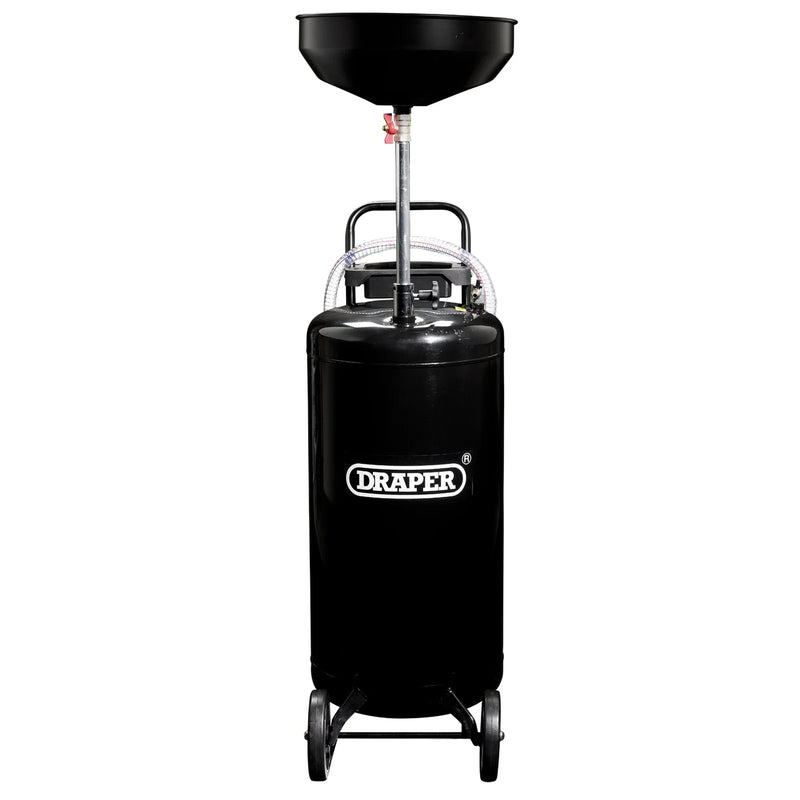 Draper Gravity Oil Drainer 90L with Adjustable Drain Pan