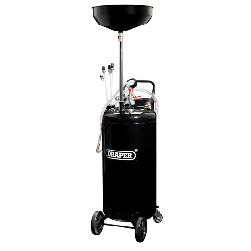 Draper Suction Oil Drainer 90L Steel Tank with Adjustable Pan