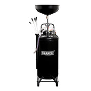 Draper Suction Oil Drainer 90L Steel Tank with Adjustable Pan