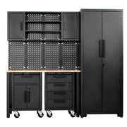 Draper Garage Workstation with Roller Cabinets - Steel Storage Unit
