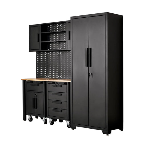 Draper Garage Workstation with Roller Cabinets - Steel Storage Unit