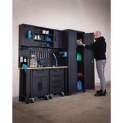 Draper Garage Workstation with Roller Cabinets - Steel Storage Unit