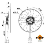 NRF Engine Cooling Fan Left 470041