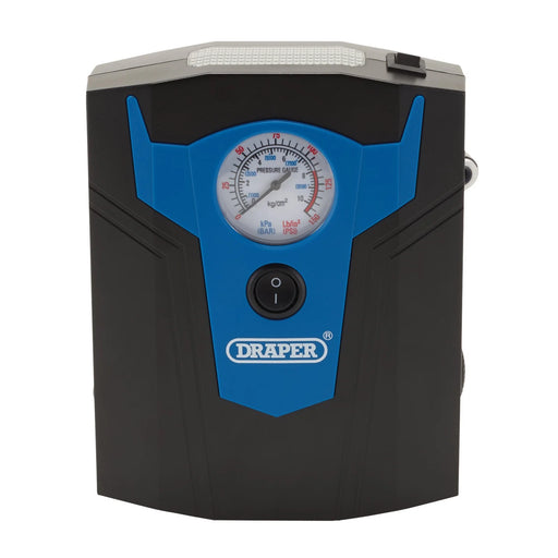Draper 12V Analogue Tyre Inflator with LED Worklight