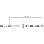 Apec Handbrake Cable Left Rear CAB1124