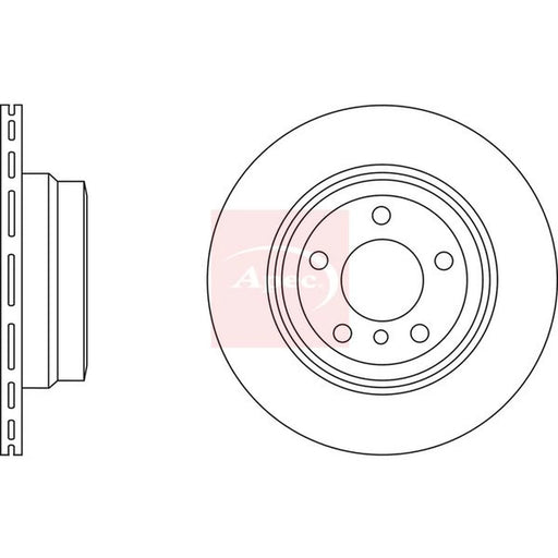 Apec 2 x Vented Rear Brake Discs DSK2601