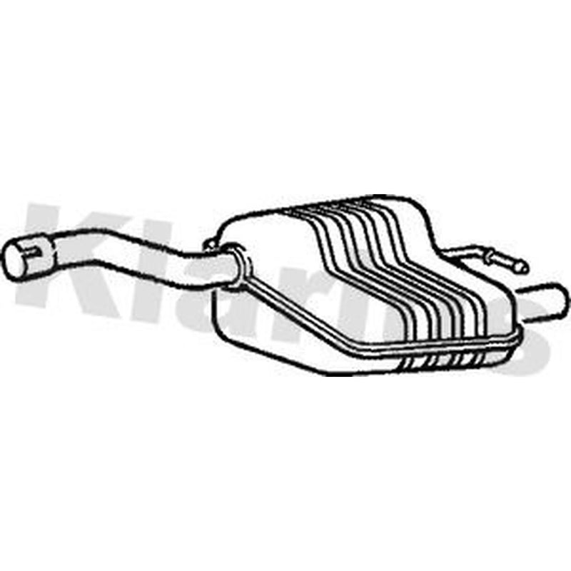 Klarius Box With Tail Pipe Rear FE693P
