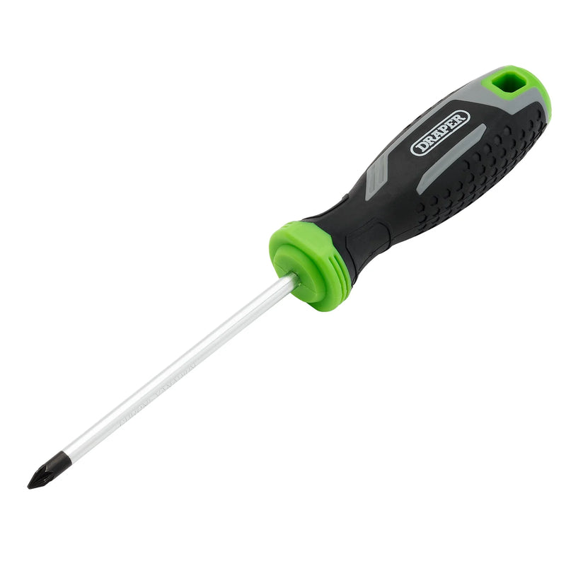 Draper Screwdriver Pozi Soft Grip, 200/PZ