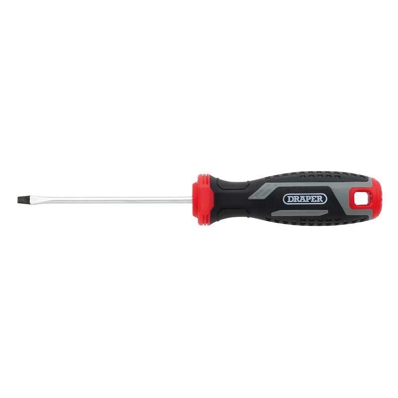 Draper Slotted Screwdriver SL3 x 75mm with Soft Grip Handle