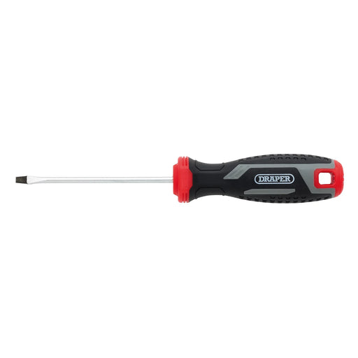 Draper Slotted Screwdriver SL3 x 75mm with Soft Grip Handle