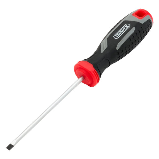 Draper Slotted Screwdriver 100mm with Soft Grip Handle