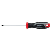 Draper Slotted Screwdriver 100mm with Soft Grip Handle