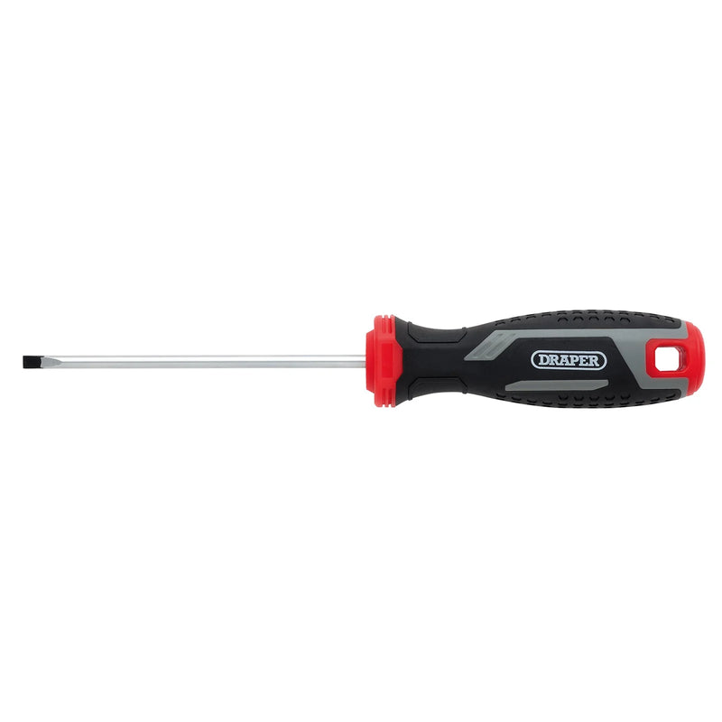Draper Slotted Screwdriver 100mm with Soft Grip Handle